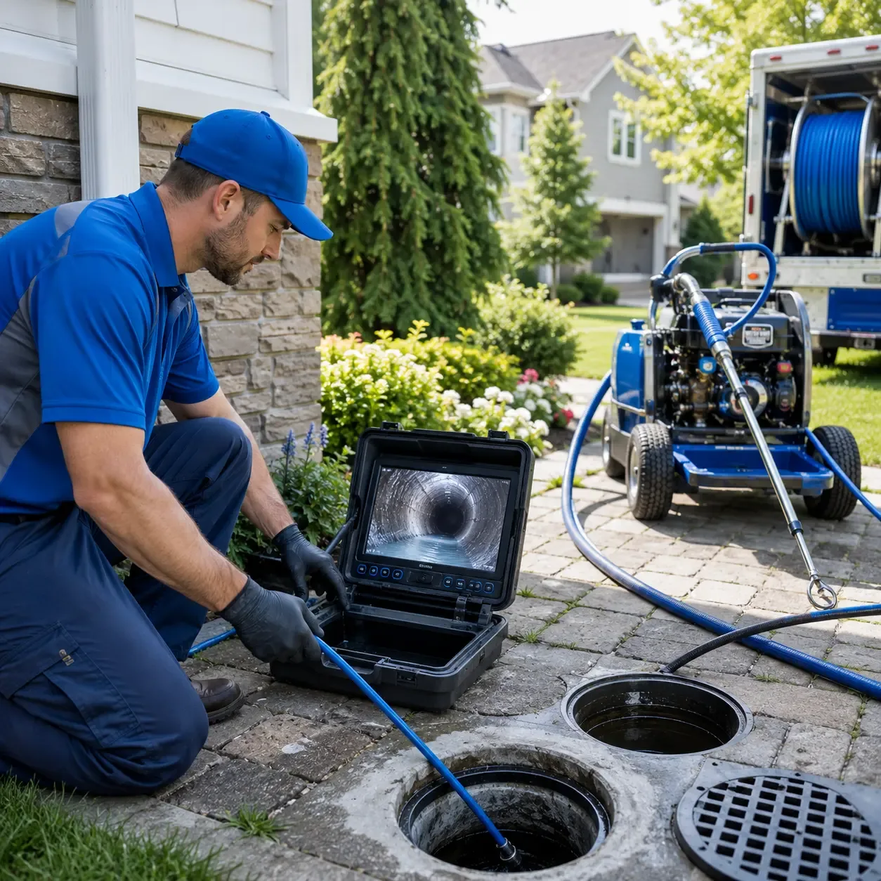 Outdoor drain cleaning professionals serving Quinton, AL