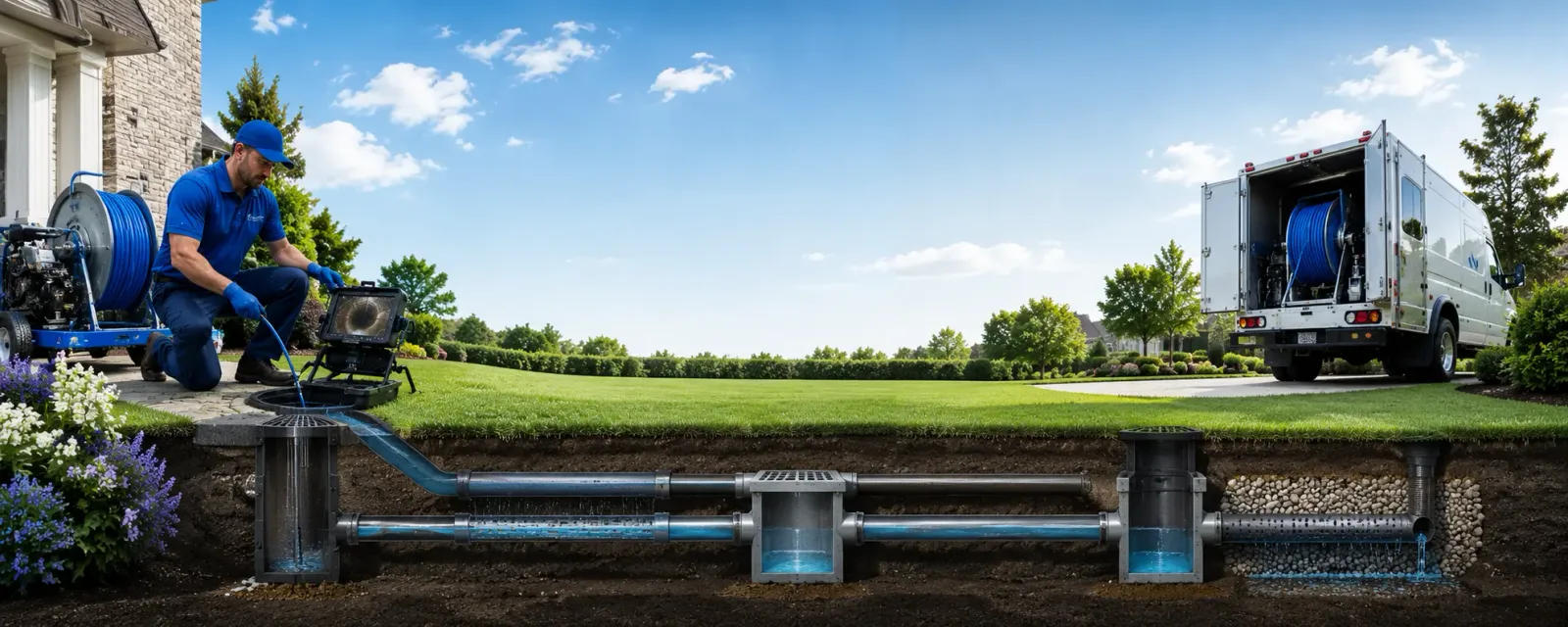 Outdoor drain cleaning information for Quinton, AL